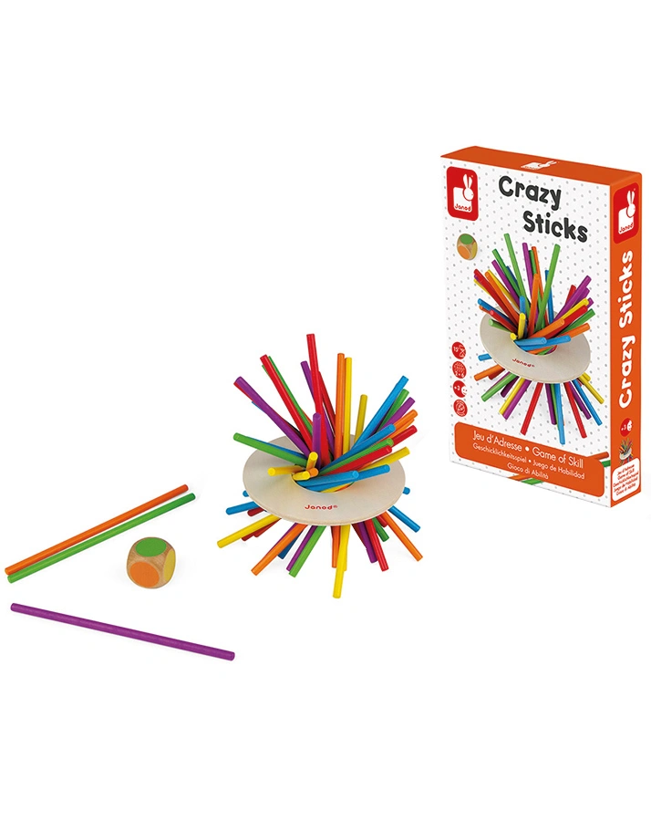 Geschicklichkeitsspiel CRAZY STICKS aus Holz