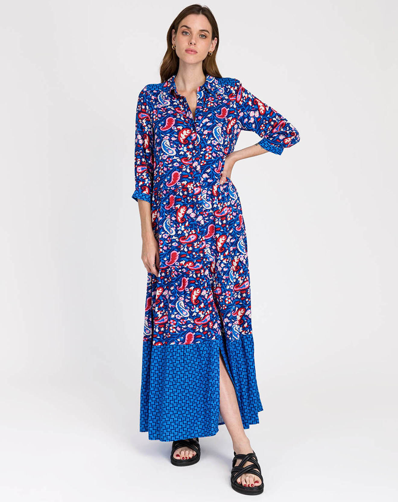 An'ge Robe Oriella india indigo