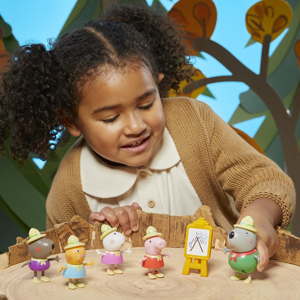 Coffret figurines Peppa Pig et ses amis en forêt