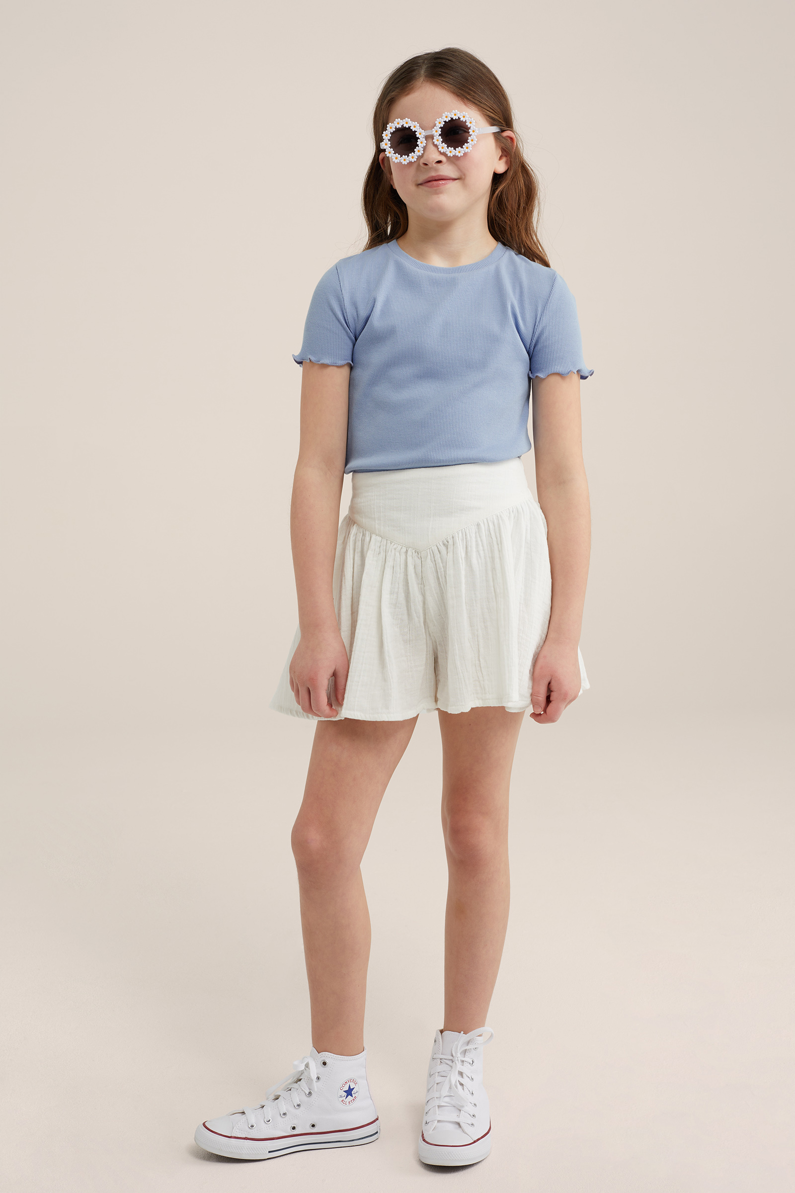 Meisjes skort WE Fashion Wit