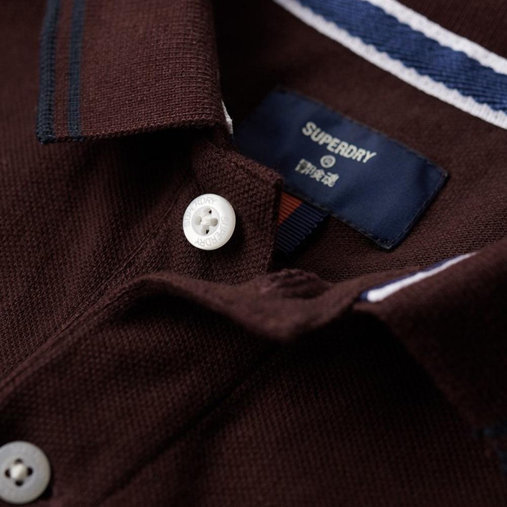 Superdry Polo Bordeaux Homme Superdry Vintage
