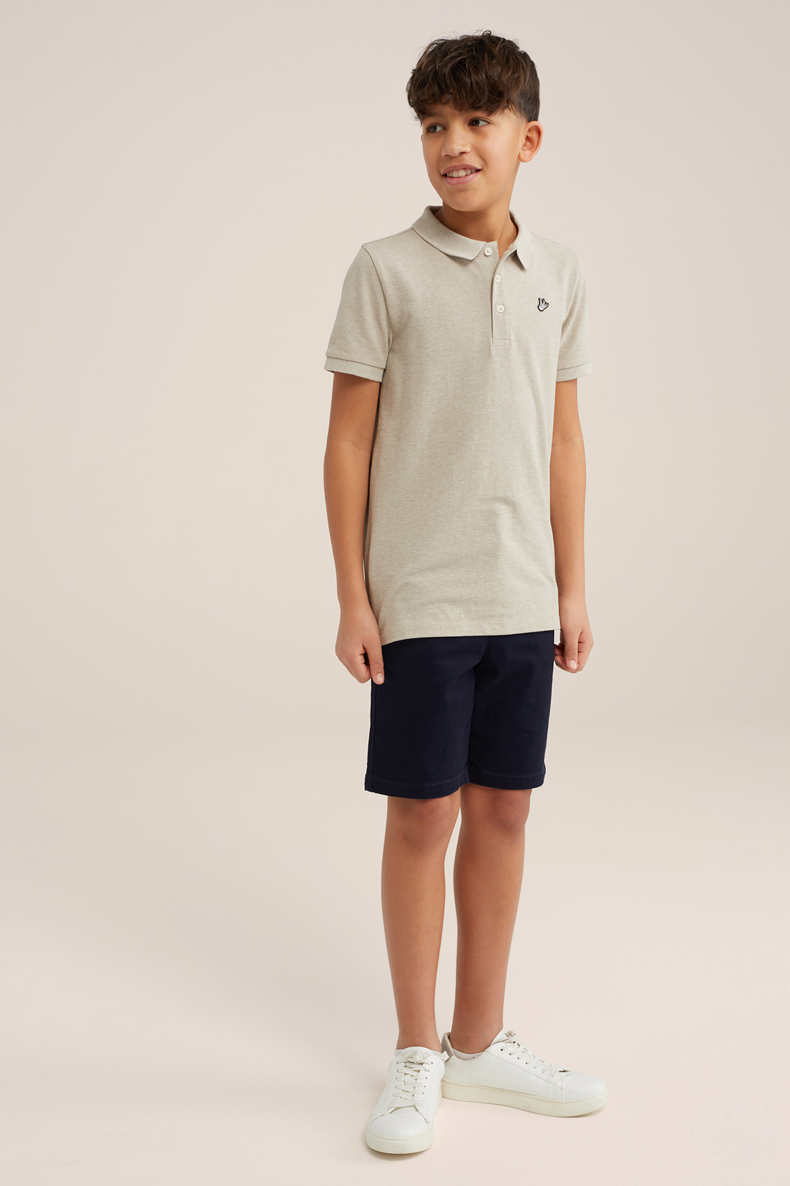 Jongens polo WE Fashion Beige