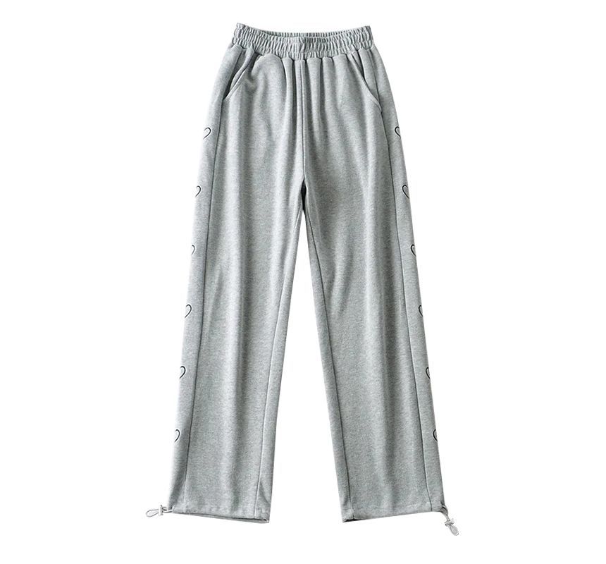 Amyway - Hartgeborduurde joggingbroek