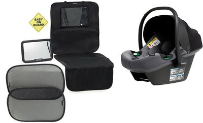 Beemoo Route i-Size Babybilstol Inkl. Tilbehør, Mineral Grey
