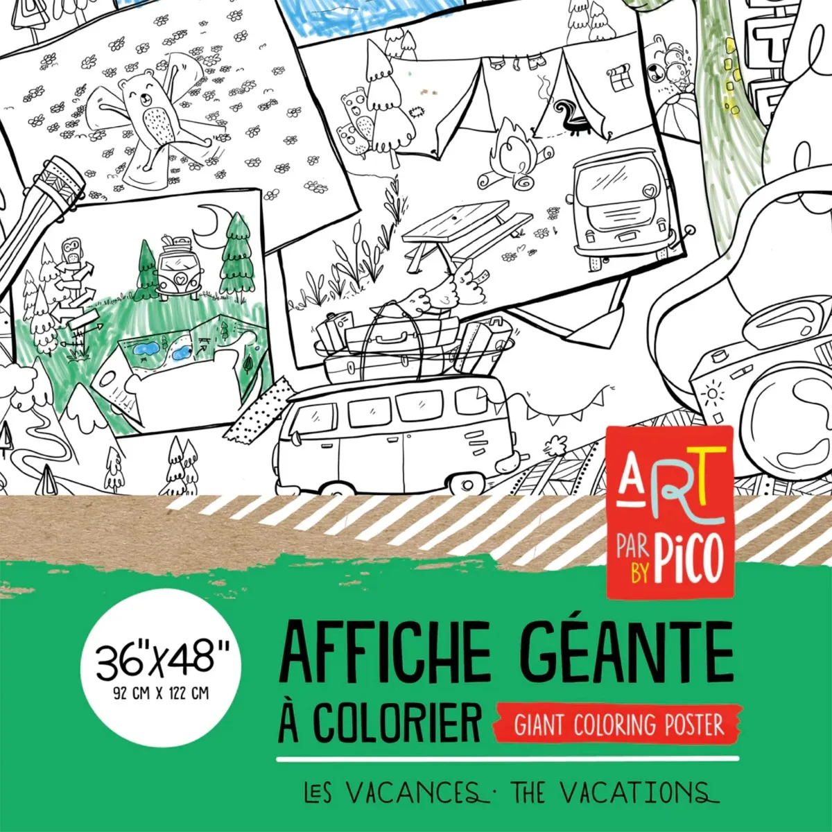 Pico Tatouages Coloriage Géant - Les vacances