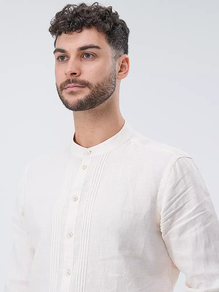 LUIS TRENKER Leinenhemd LUBARNAY creme