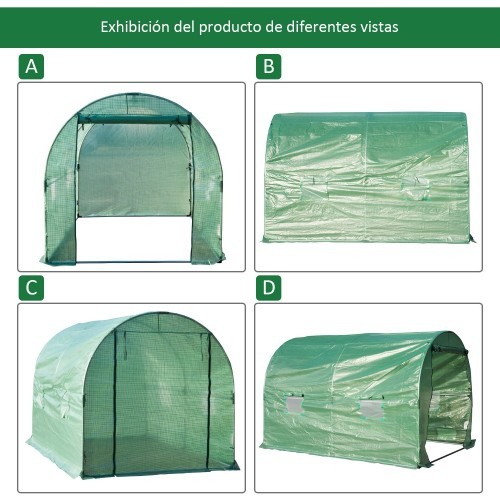 Estufa Túnel Verde Outsunny