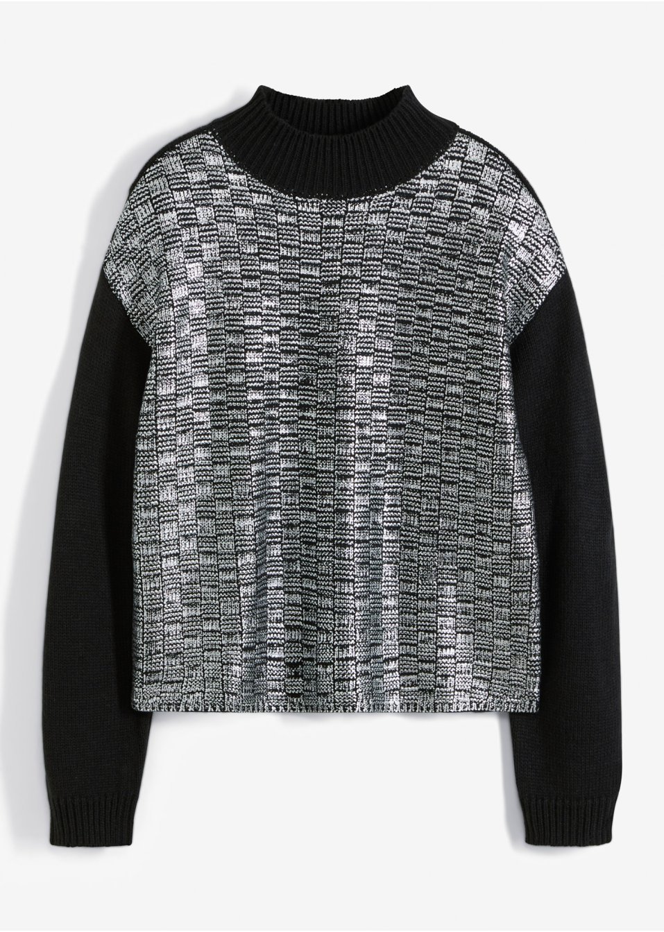 Pull en maille avec imprimé brillant