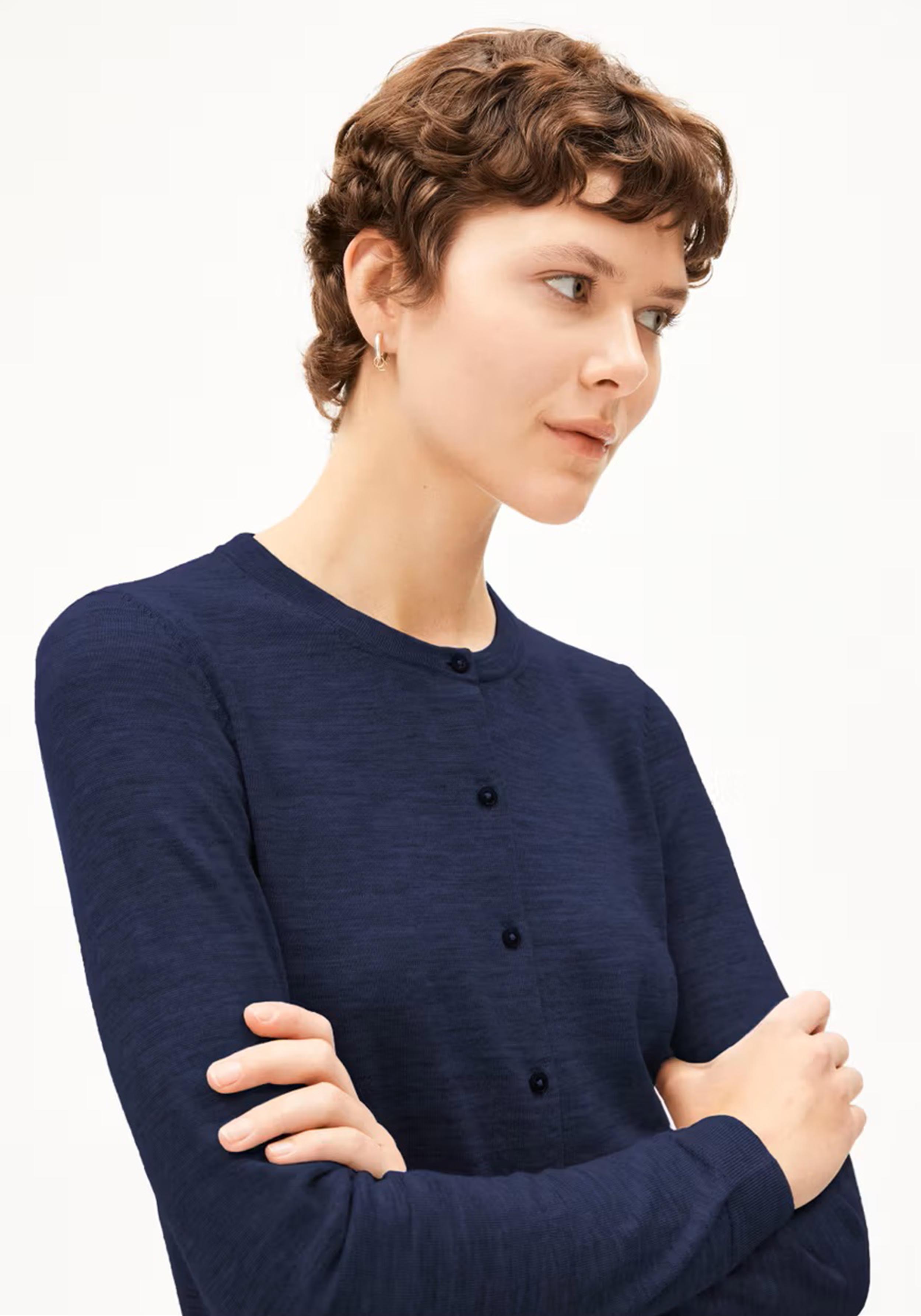 Armedangels Cardigan Ophaliaa Merino Tinted Navy