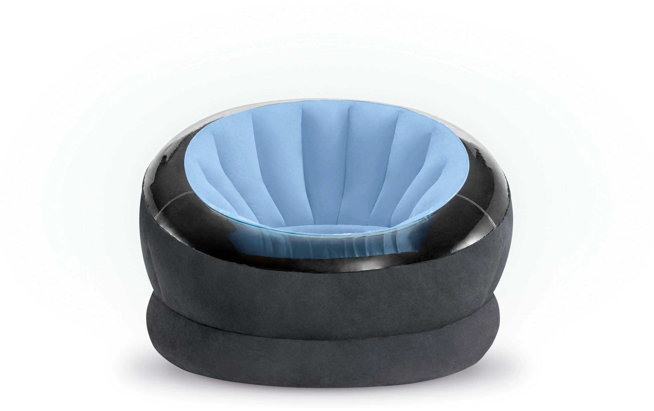 Aufblasbarer Sessel Empire 112 x 109 cm, Blau, SchwarzBequemer Luftsessel