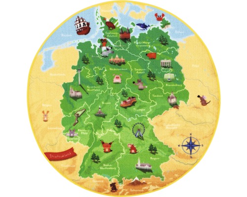 Kinderkleed Duitsland kaart Ø 100 cm