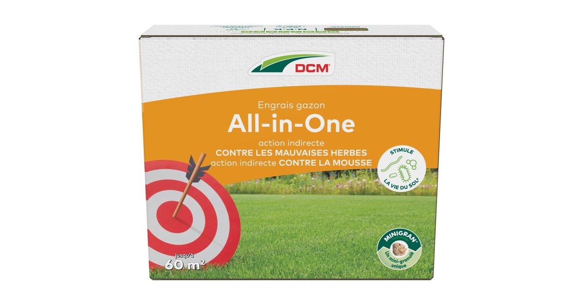 DCMGazonvoeding All-In-One 3 kg meststof  (Tot 60 m²)