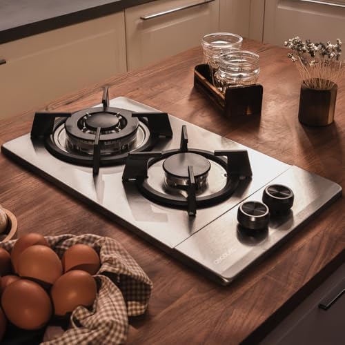 Cecotec Plaque à gaz Bolero Squad G 4200S Glass Black. Plaque à gaz avec 4 feux, finition verre noir, puissance 8000W, grilles individuelles et allumage électrique avec sécurité des vannes. : Cuisine et Maison