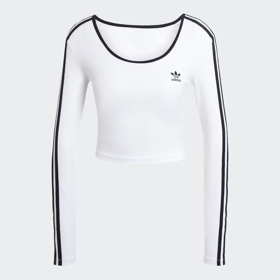 Adidas Original T-shirt court manches longues Adicolor 3 bandes