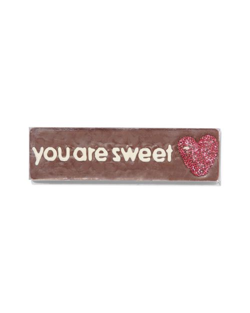 barre de chocolat au lait you are sweet 75 g