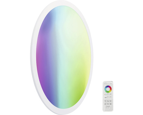 tint LED paneel 30W 1800 lm 1800- 6500 K + RGB Ø 45 cm wit - Compatibel met SMART HOME van hornbach