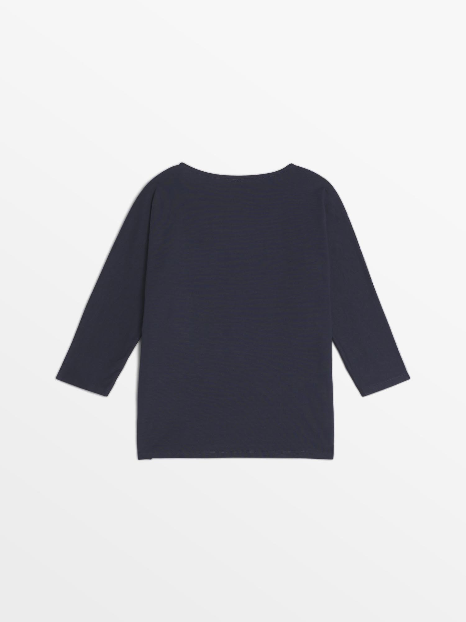 Tee Shirt Femme Manches Longues Motif Marine