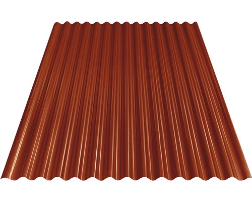 PRECIT golfplaat Sinus S18 76/18 oxiderood RAL 3009 1200 mm x 883 mm x 0,4 mm