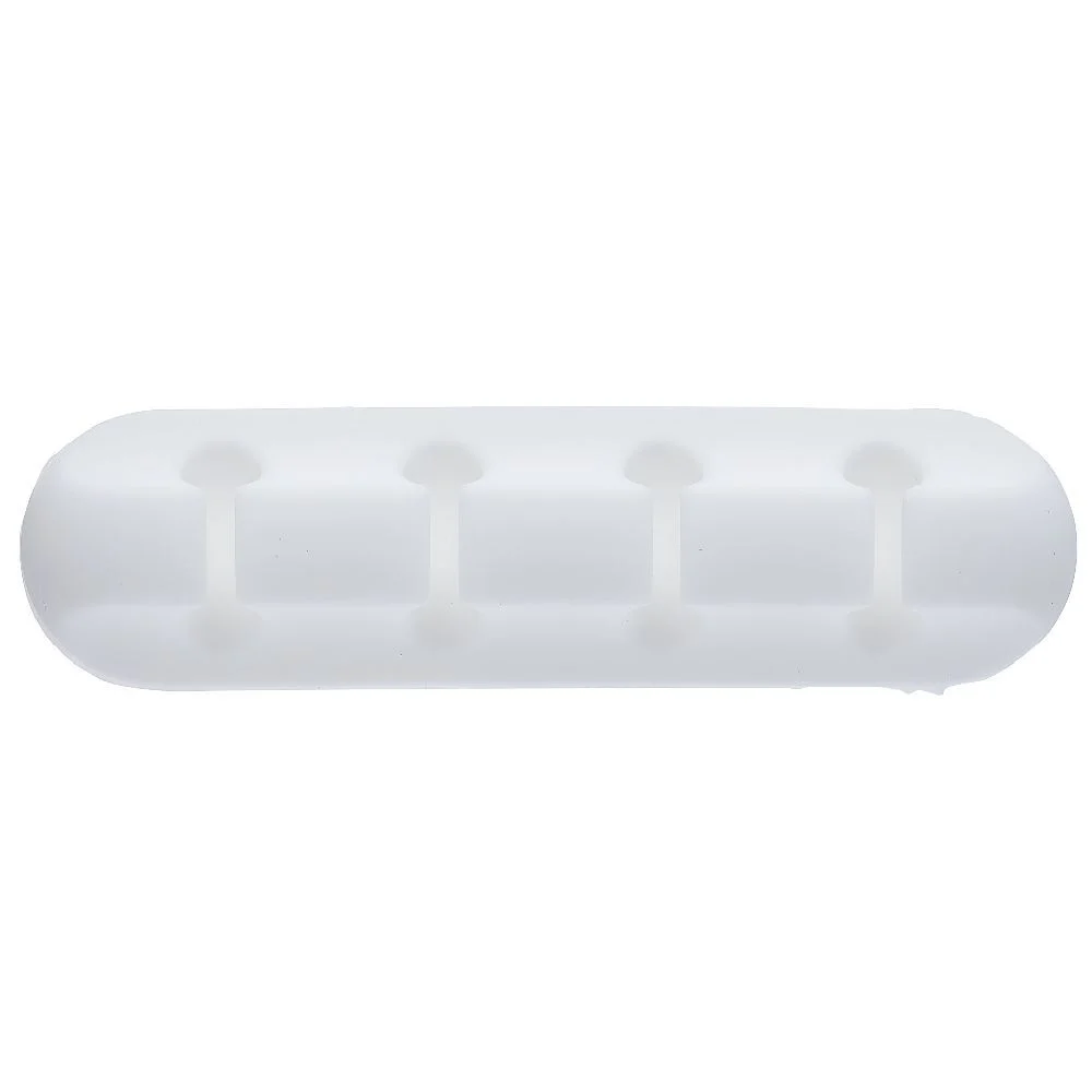 Attache câble adhésif 4 entrées noir ou blanc