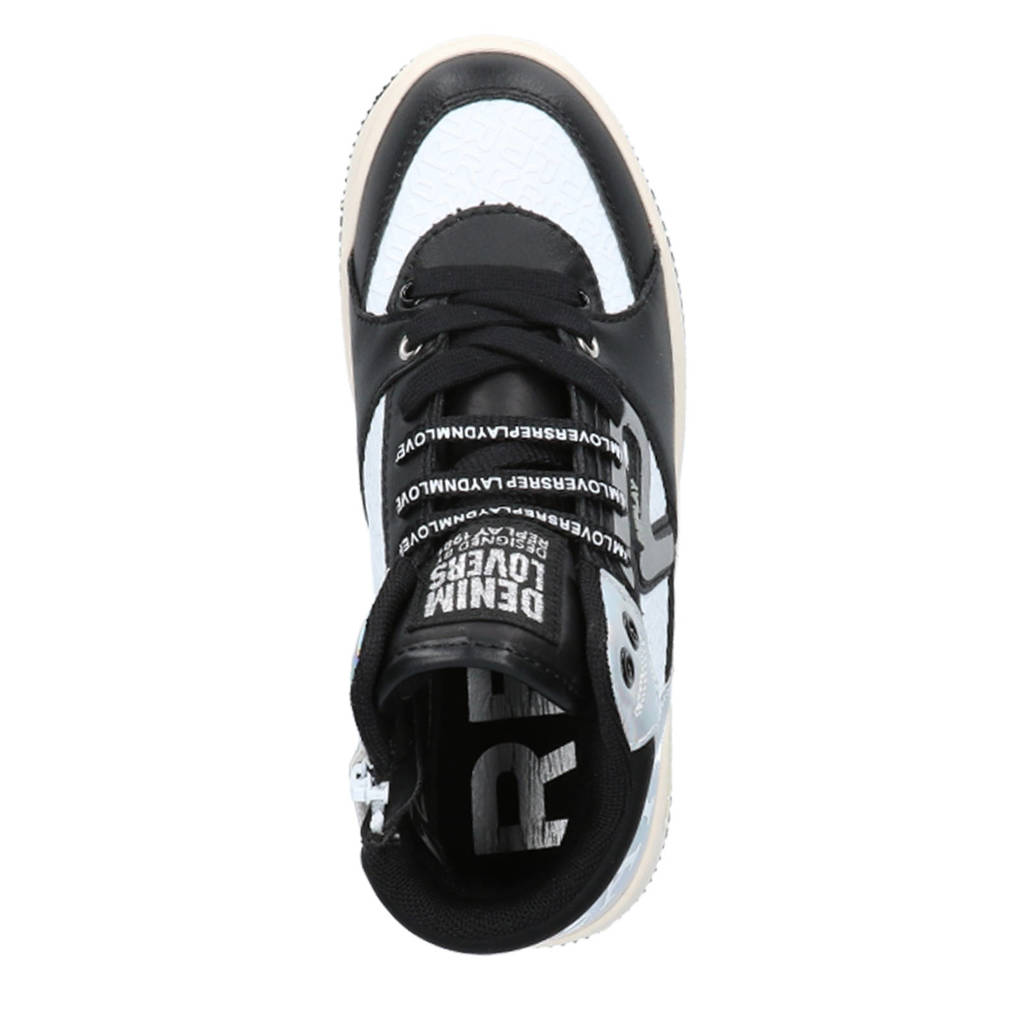 REPLAY Epic jrsneakers zwart/wit