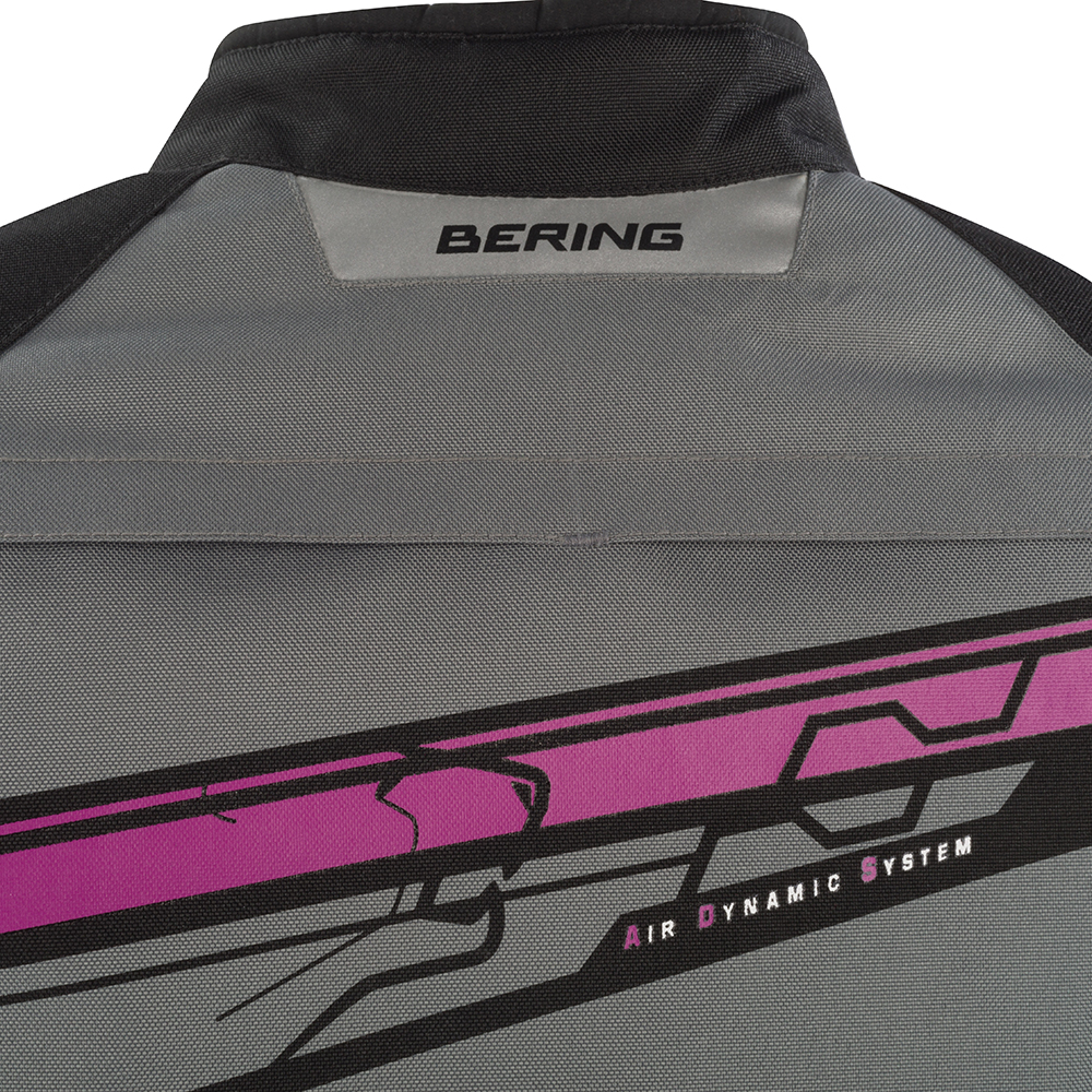 Bering - Blouson femme Lady Bario Noir / Gris / Fuchsia