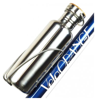Porte Bidon VéloOrange Moderniste Stainless Steel Bottle Cage Argent