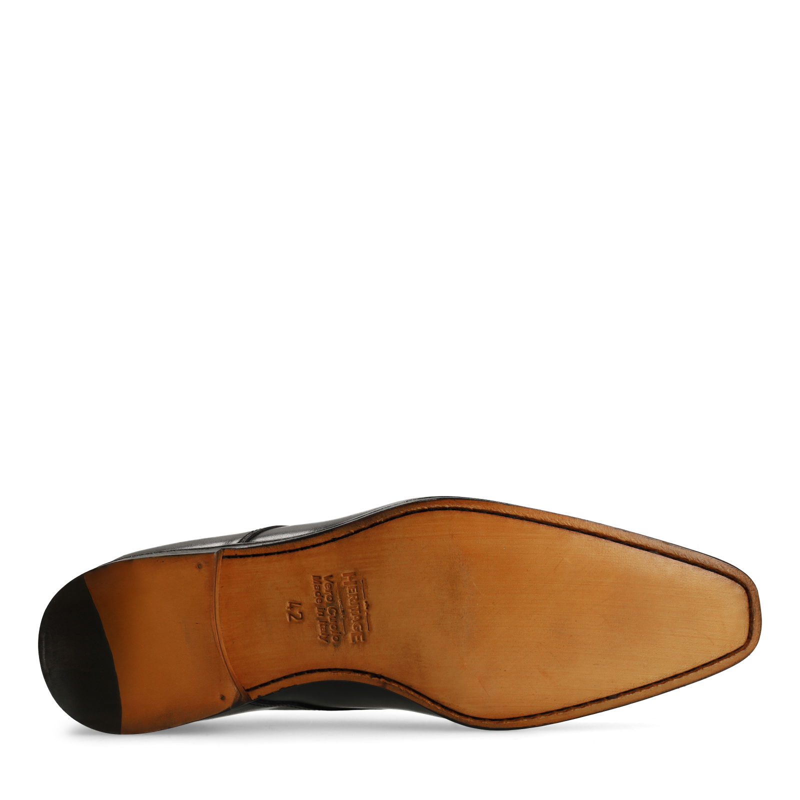 Zwarte leren veterschoenen
