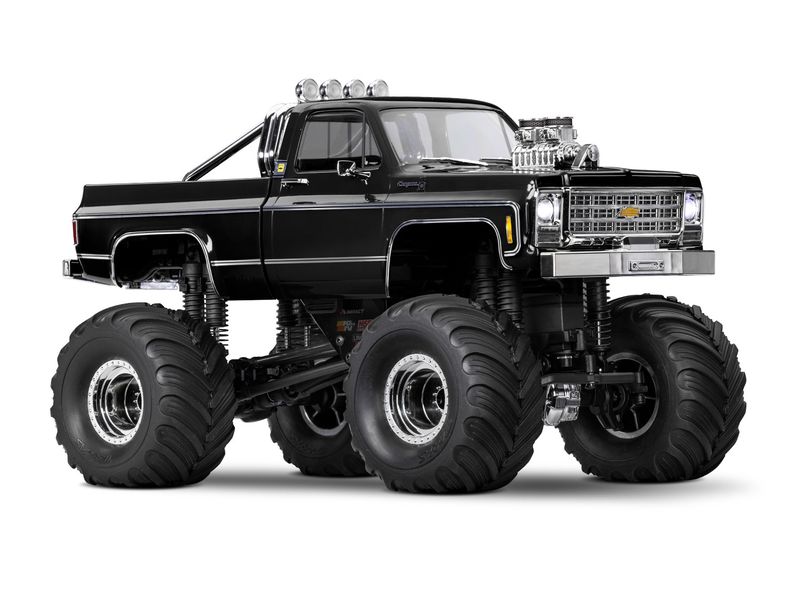 Traxxas Monster Truck TRX-4MT Chevrolet K10 Schwarz, RTR, 1 Kleiner, originalgetreuer 4x4 RC-Monstertruck
