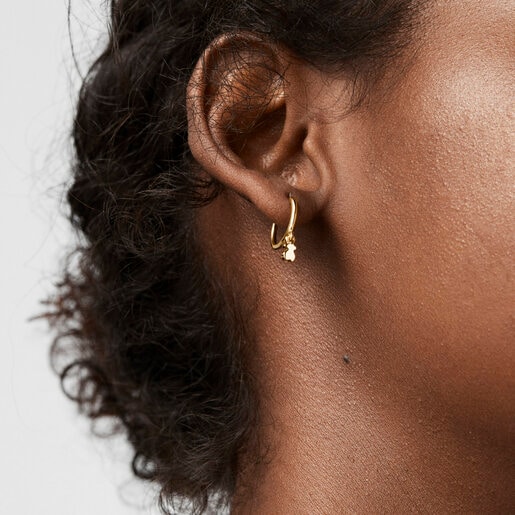Brincos Cool Joy com banho de ouro 18k sobre prata.
