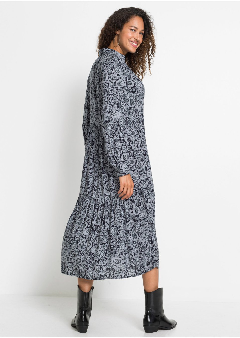 Robe midi à imprimé