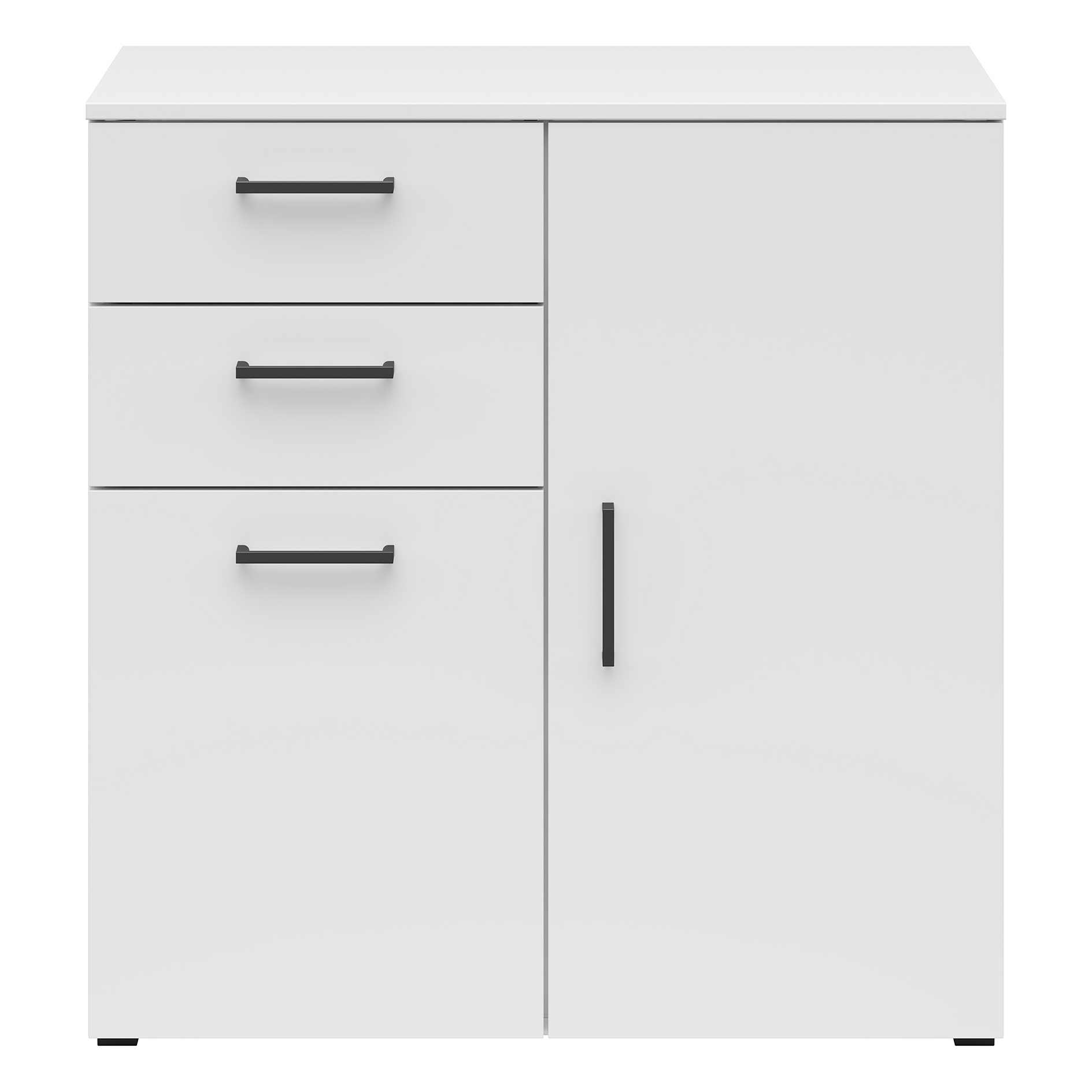 Kommode - weiß - 80 cm breit