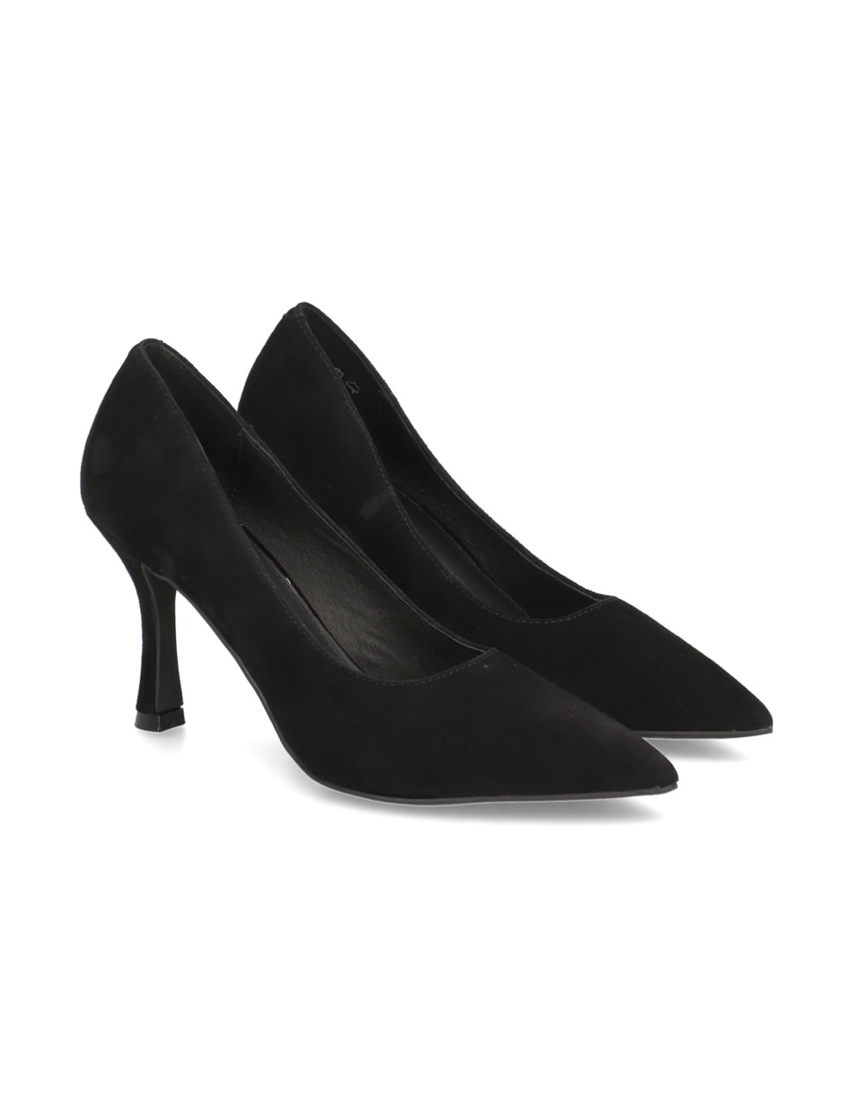 Veloursleder Pumps