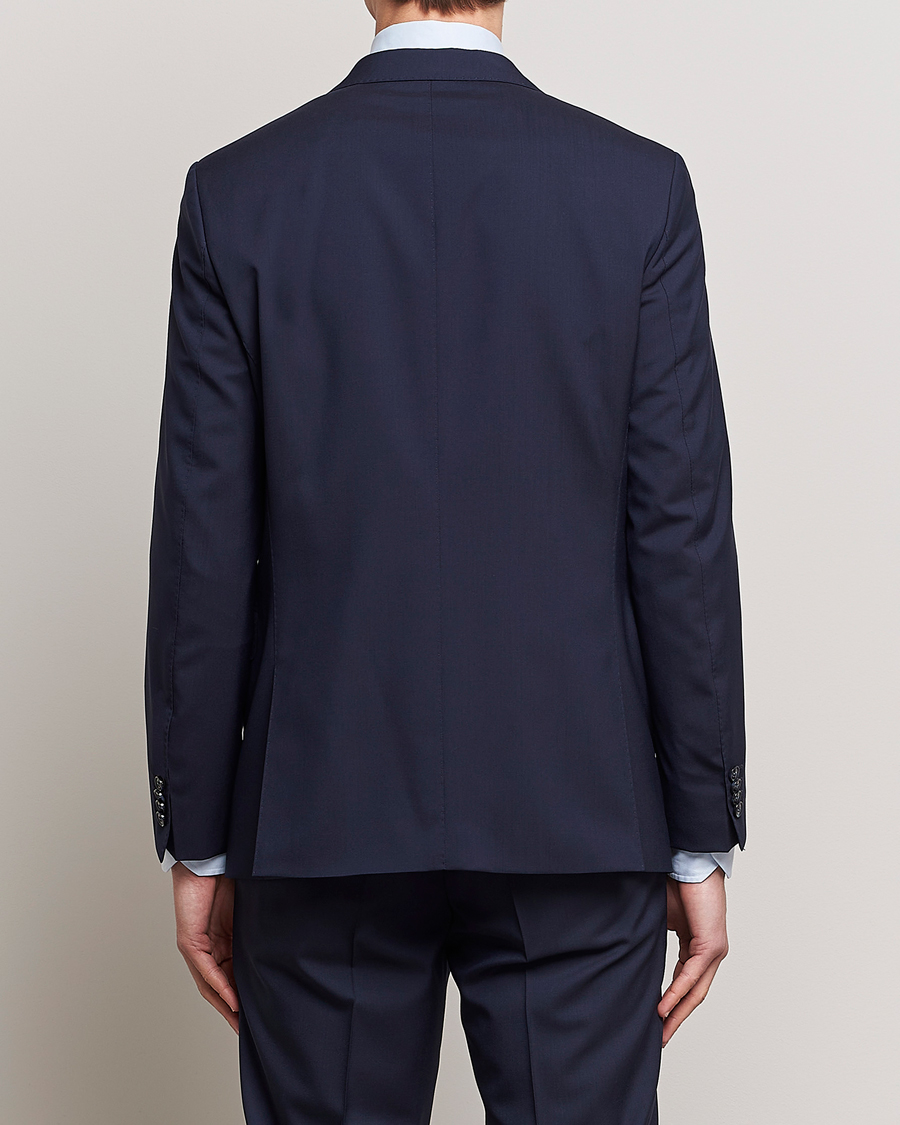 Oscar Jacobson Falk Wool Suit Blue
