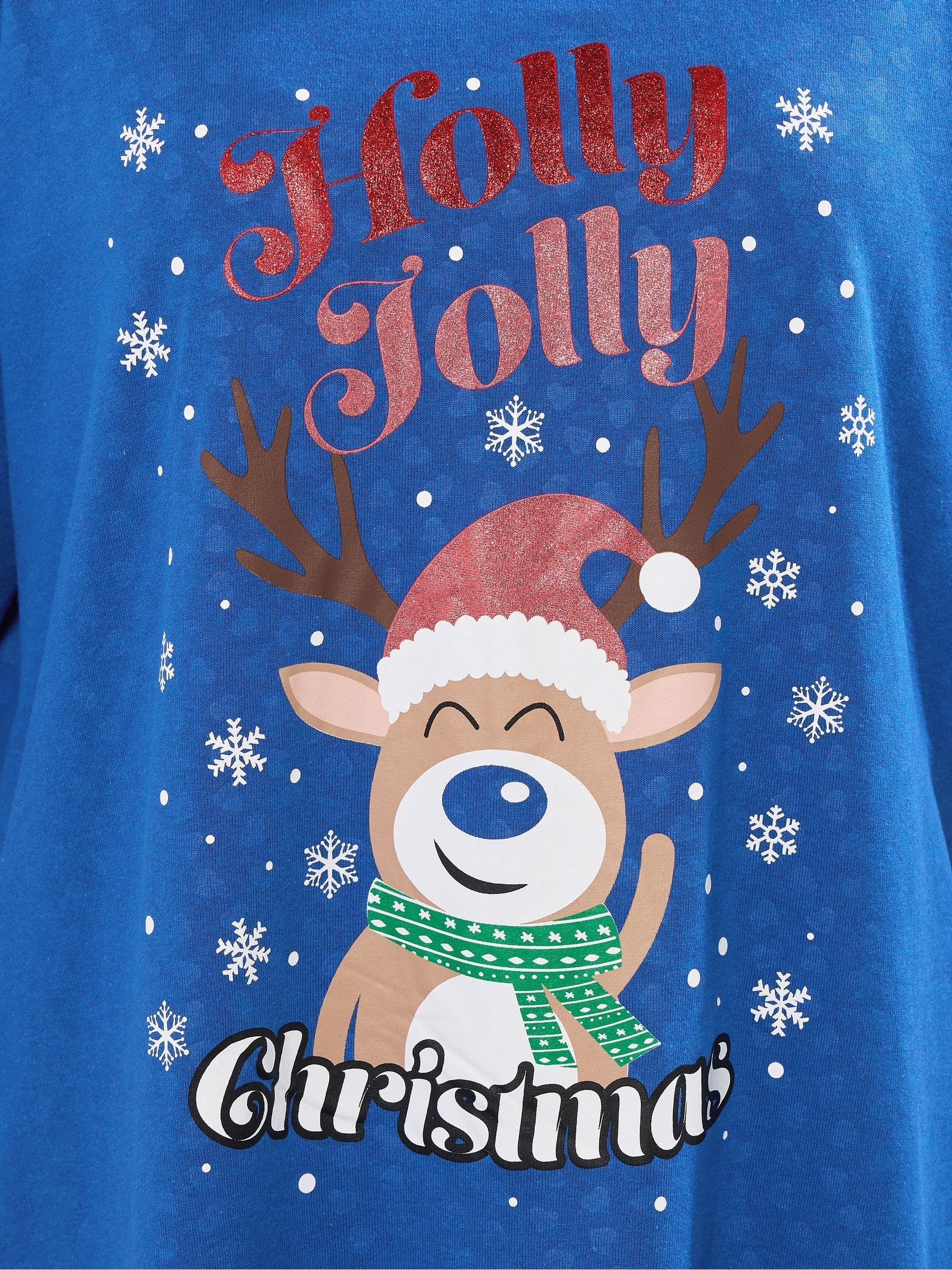 Yours Curve Holly Jolly Kerstmis Top