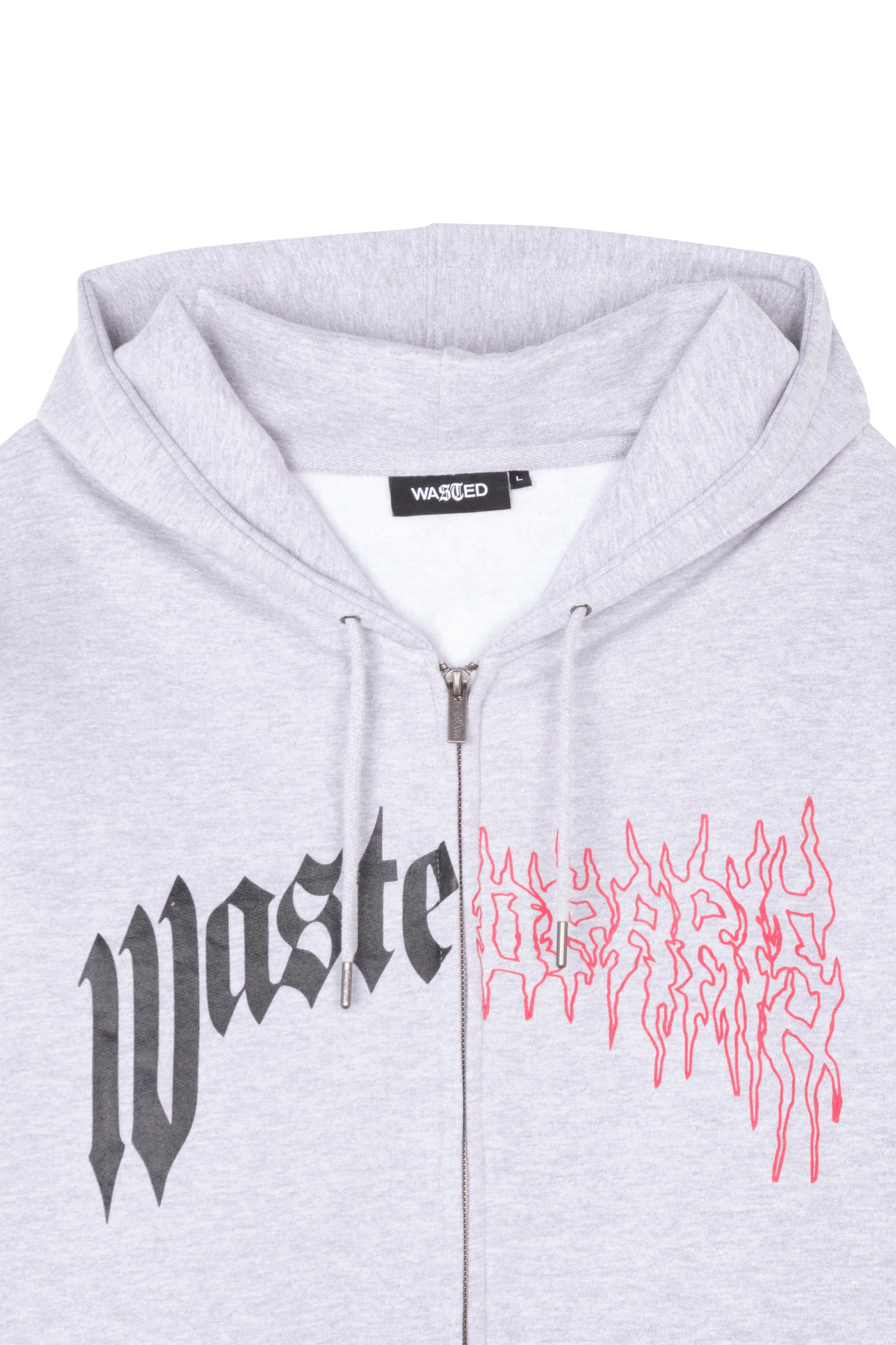 WASTED Hoodie DARK PITCHER Gris