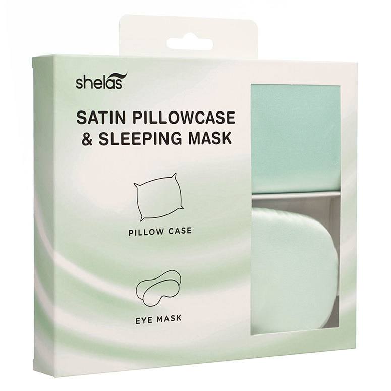 Shelas Sovesett - putetrekk og sovemaske i sateng