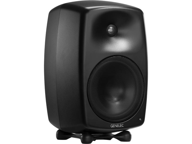 Genelec Regallautsprecher G Five – 150 Watt, Schwarz Aktiver Lautsprecher für Home-Audio in professioneller Klangqualität