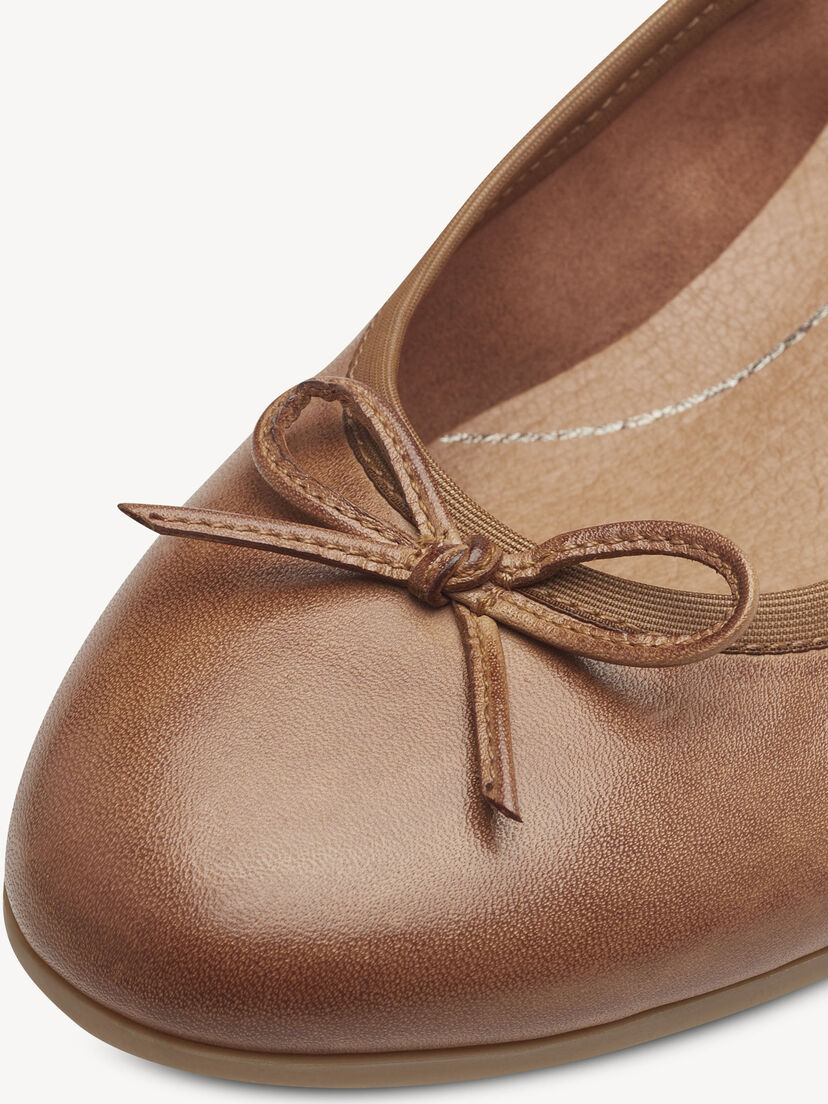 Leren Ballerina - bruin