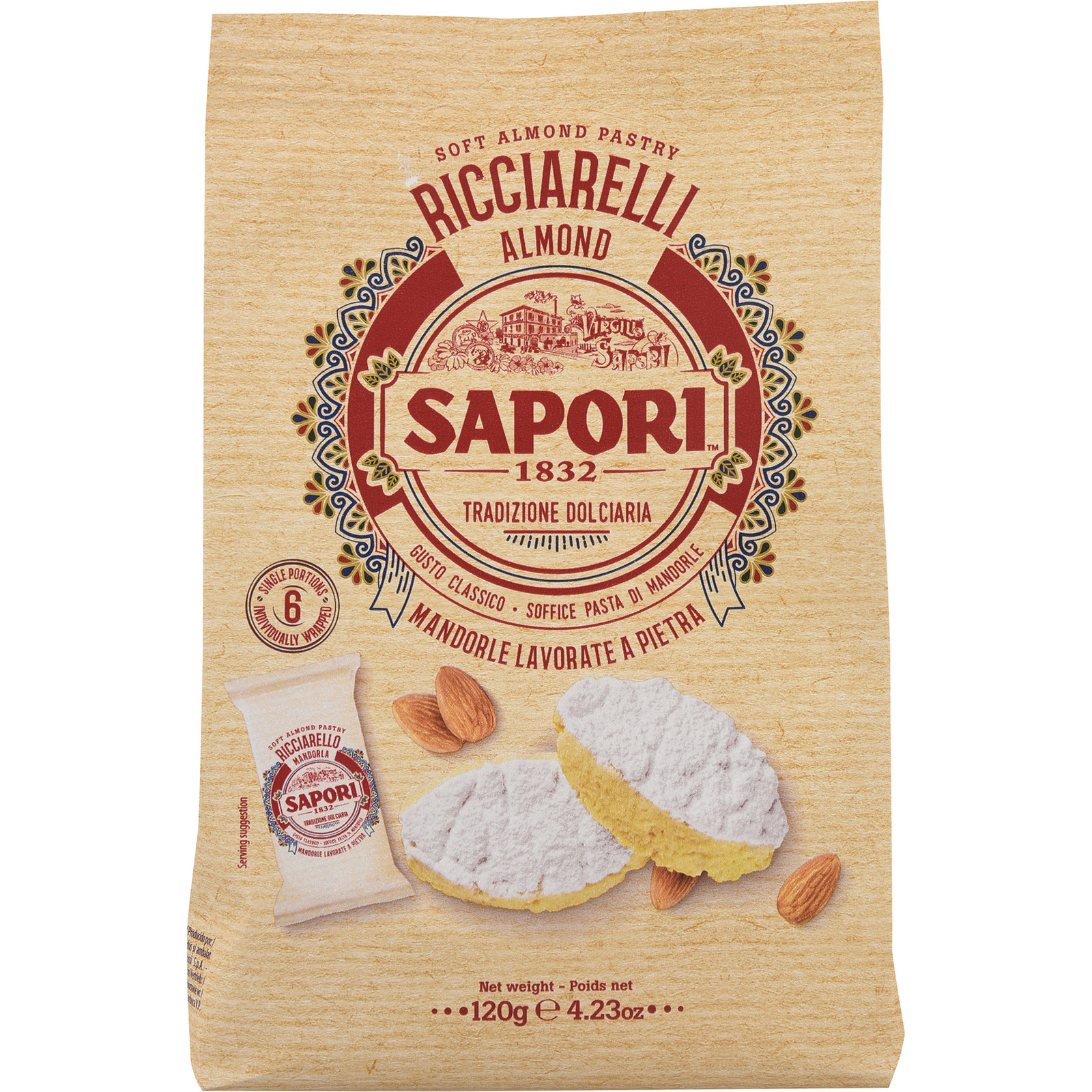 Sapori Ricciarelli Mandel 120 g