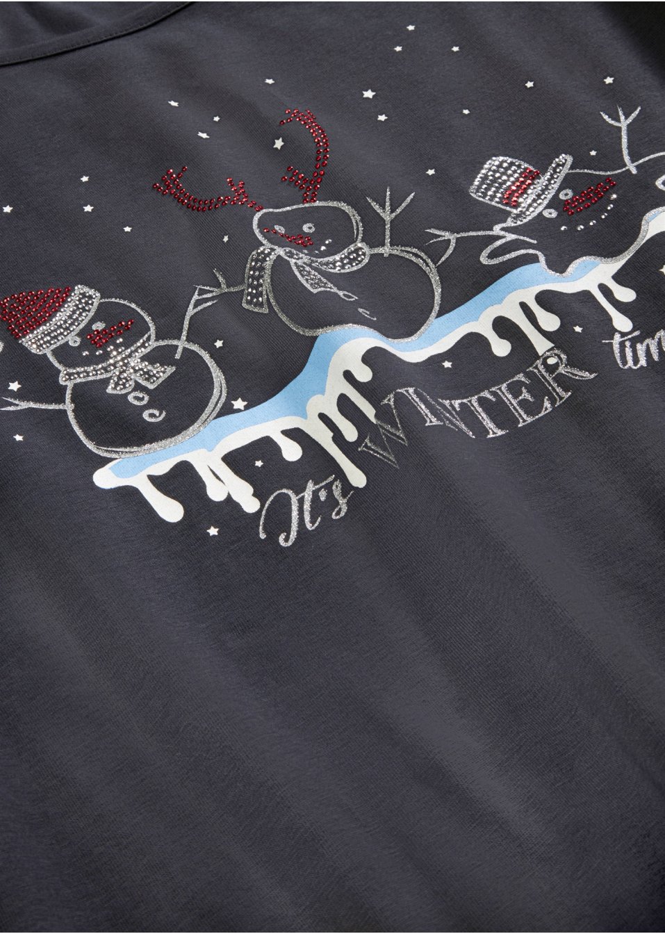 T-shirt manches longues avec motif de Noël