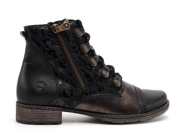 Remonte boots bottine plates femme d4391 noir
