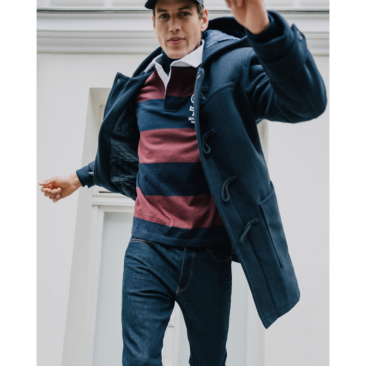 COLEÇÕES LA REDOUTE<br>Duffelcoat Losvallende Assinatura GREGOIRE