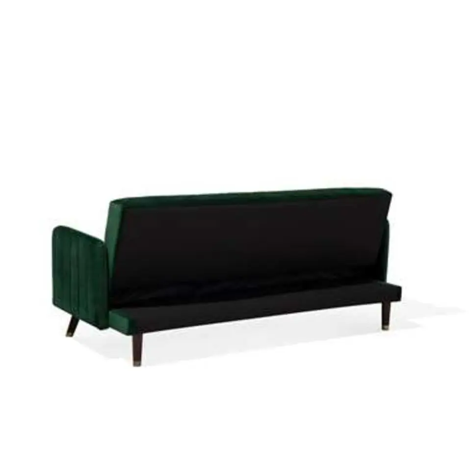 SENJA - Slaapbank 3-zits - Donkere houtkleur - Polyester