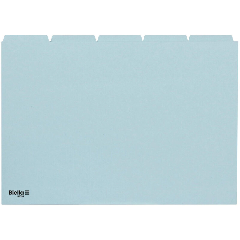Biella Karteiregister, A5, blanco, blau