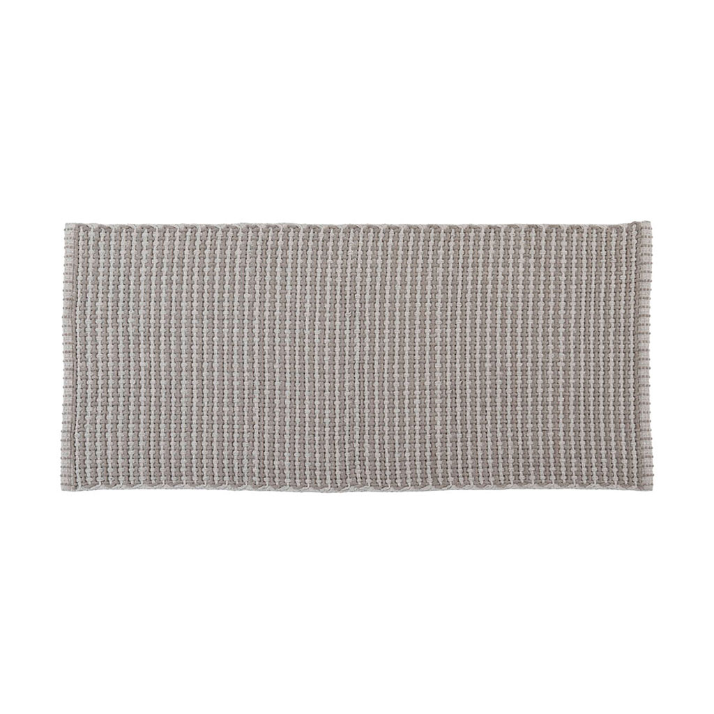 Tapis tréssé taupe 120x50cm