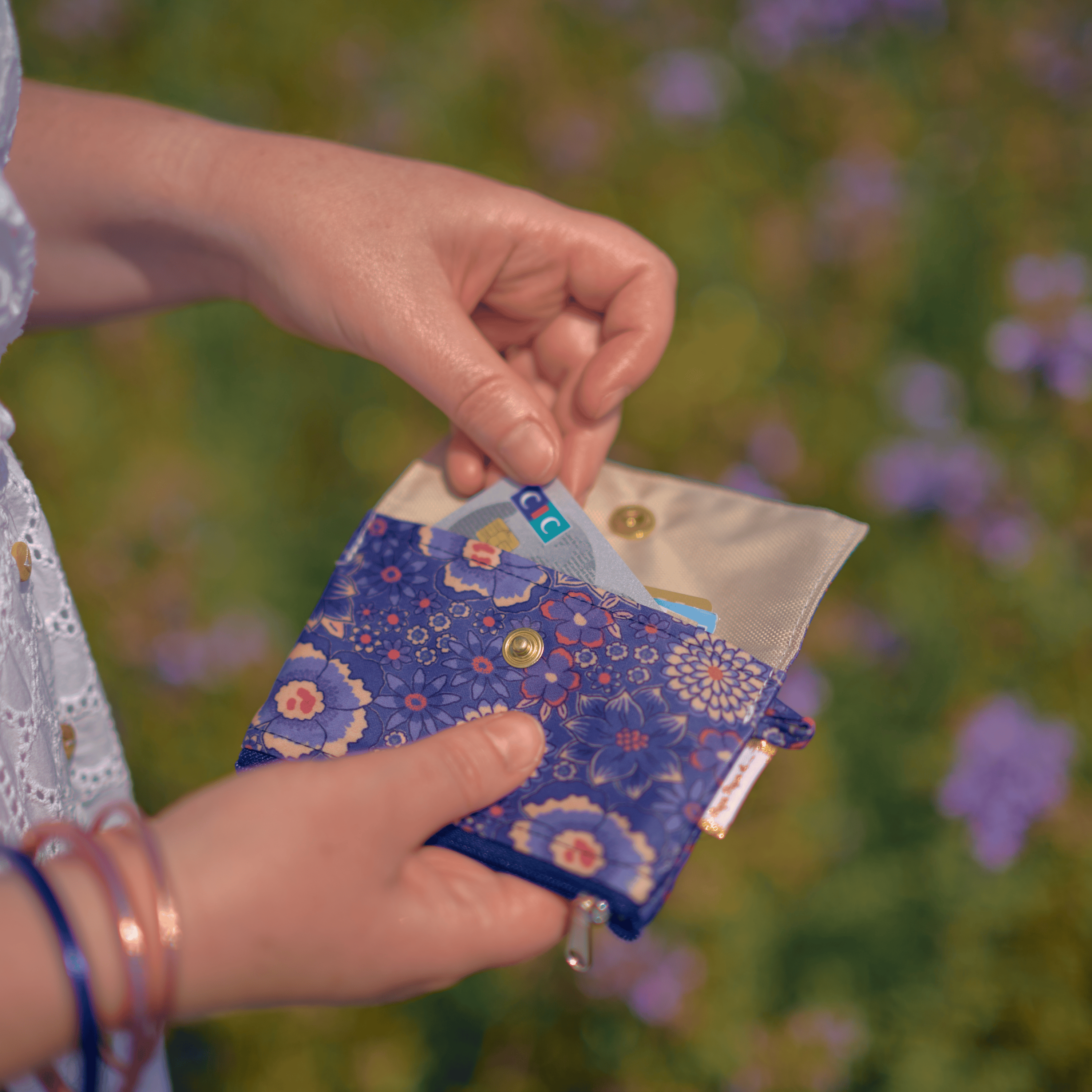 Mini Pochette Porte-Monnaie Lavandula