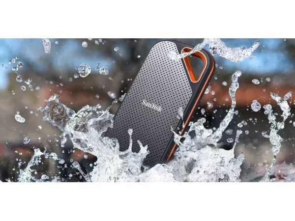 SanDisk Extreme PRO Portable - SSD - krypteret - 2 TB - ekstern (bærbar) - USB 3.2 Gen 2x2 - 256-bit AES - for Intel Next Unit of Computing 13 Pro Kit - NUC13ANHi5