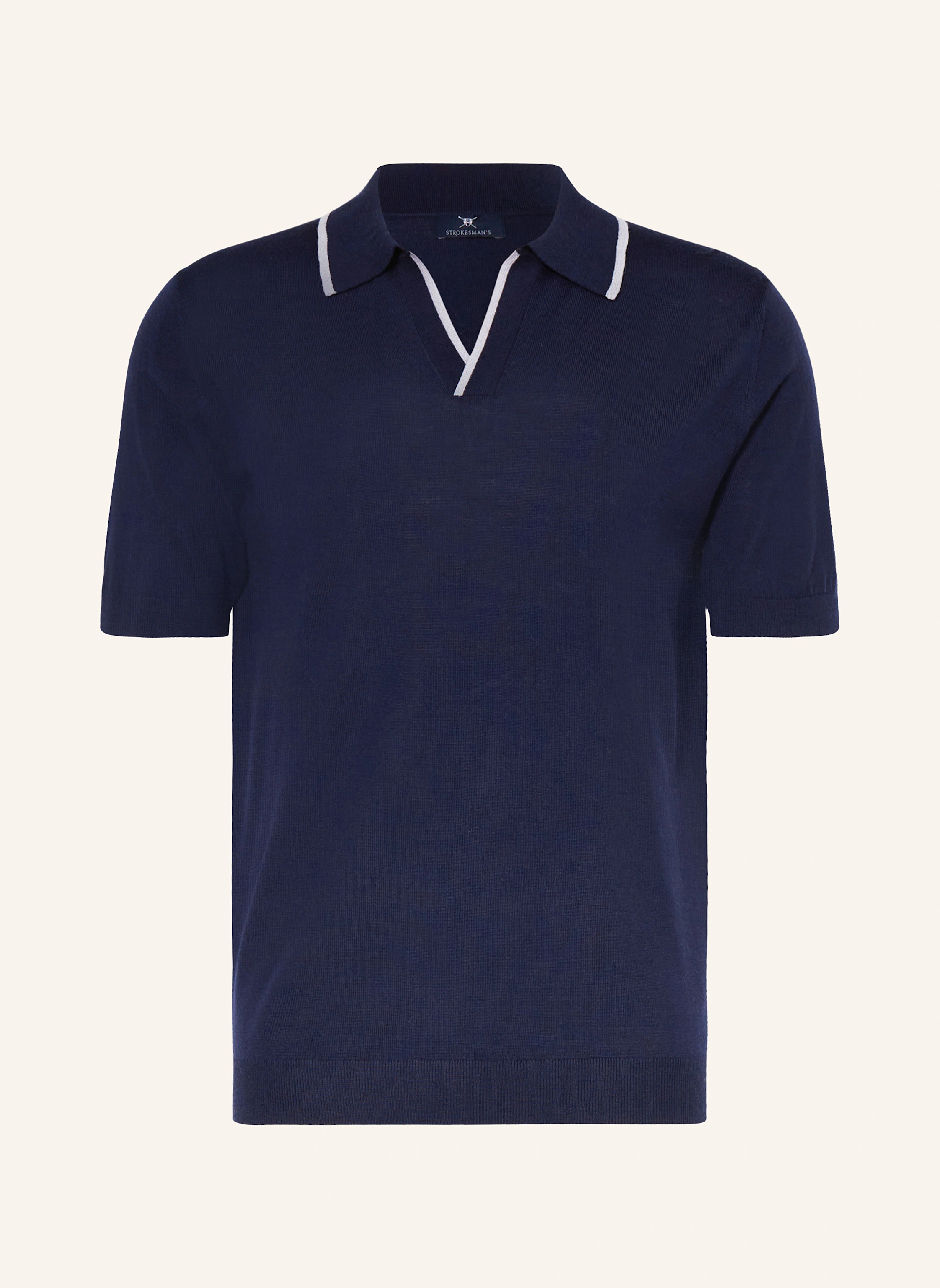 STROKESMAN'S Strick-Poloshirt