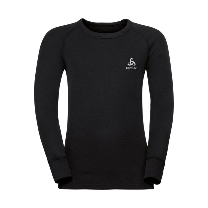 Odlo Junior Trøjer Crew Neck Warm LS Tee Sort
