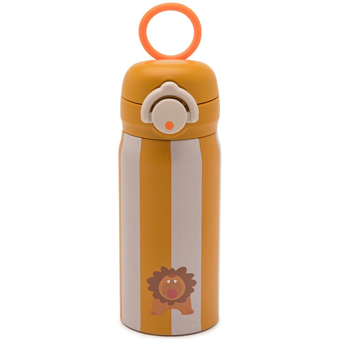 Noui noui rvs thermosfles - lion - 350 ml
